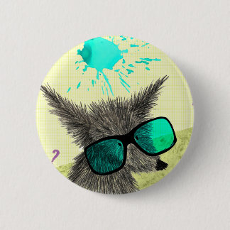 Badge Rond 5 Cm "Type de loup "