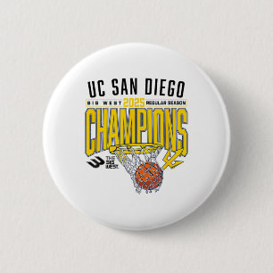 Badge Rond 5 Cm Uc San Diego Tretons 2025 Saison Régulière Basketb