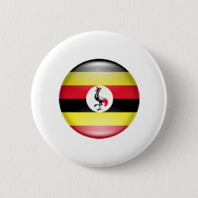 Badge Rond 5 Cm Uganda (Devant)