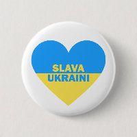 Ukraine Drapeau Coeur Slava Ukraini