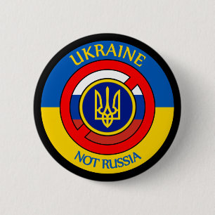 Badge Rond 5 Cm Ukraine - Pas Russie