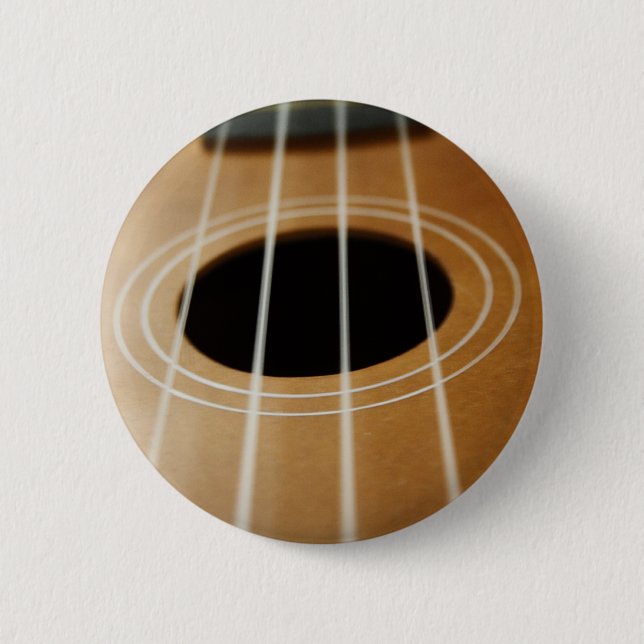 Badge Rond 5 Cm Ukulélé (Devant)