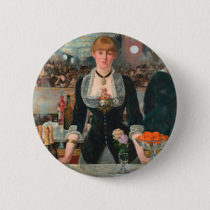 Badge Rond 5 Cm Un bar aux Folies-Bergère Edouard Manet