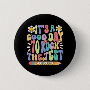Badge Rond 5 Cm Un Bon Jour Pour Rocher Le Test Super Motivat Test
