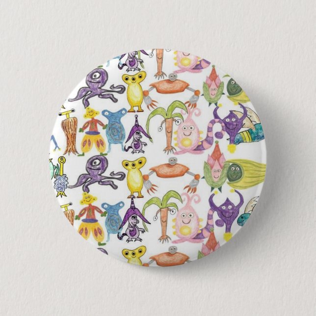 Badge Rond 5 Cm Un bon nombre de monstres (Devant)