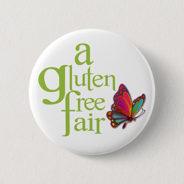 Badge Rond 5 Cm Un bouton juste sans gluten (Devant)