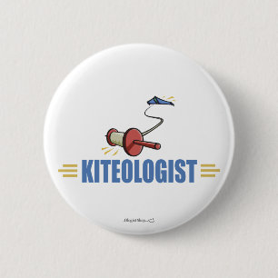 Badge Rond 5 Cm Un cerf-volant humoristique