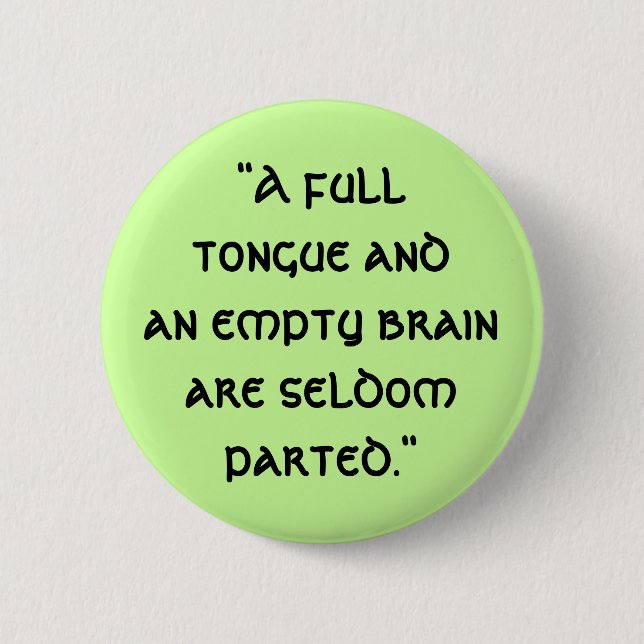 Badge Rond 5 Cm "Un cerveau vide andan AR de fulltongue… - (Devant)