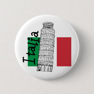 Badge Rond 5 Cm Un contact de l'Italie