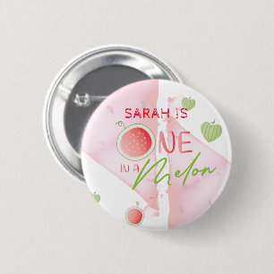 Badge Rond 5 Cm Un dans un Melon Anniversaire personnalisé