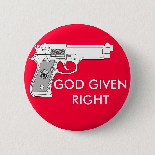 BADGE ROND 5 CM UN DIEU DONNÉ JUSTE (Devant)