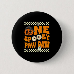 Badge Rond 5 Cm Un Éffrayant Paw Paw Premier Anniversaire Hallowee