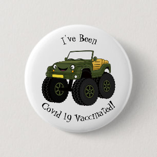 Badge Rond 5 Cm Un Green Monster truck
