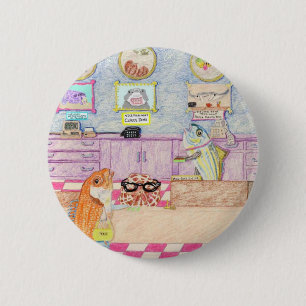 Badge Rond 5 Cm Un jour à la banque