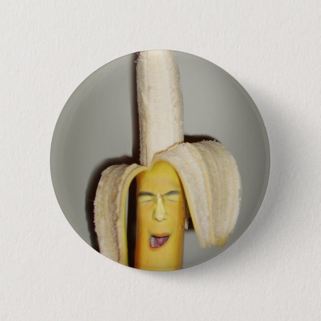 Badge Rond 5 Cm Un Mal De Tête De Banane (Devant)