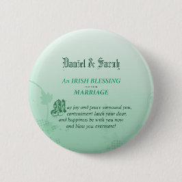 Badge Rond 5 Cm Un Mariage irlandais qui félicite