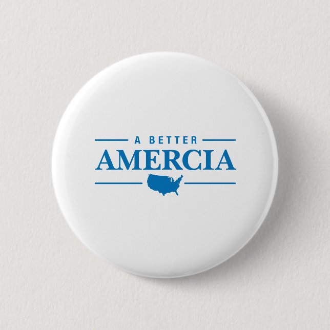 Badge Rond 5 Cm Un meilleur Amercia (Devant)