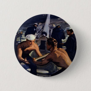 Badge Rond 5 Cm Un message américain