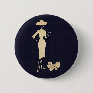 Badge Rond 5 Cm Un nouveau look Mode Vintage des années 1950