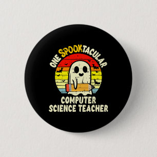 Badge Rond 5 Cm Un professeur d'informatique absolument effrayant