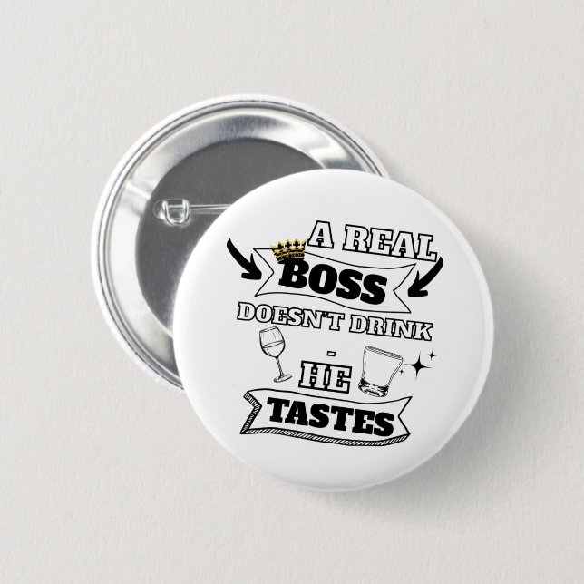 Badge Rond 5 Cm Un vrai devis de chef (Devant & derrière)