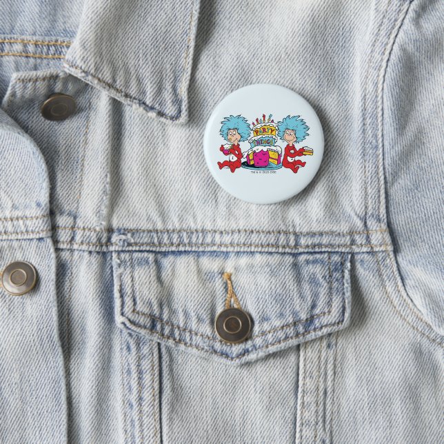Badge Rond 5 Cm Une chose Deux choses du parti (En situation)