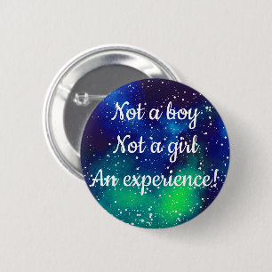 Badge Rond 5 Cm Une Expérience ! Identité Galaxie personnalisable