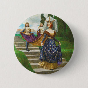 Badge Rond 5 Cm Une Grande Dame, v. 1910 par John Collier