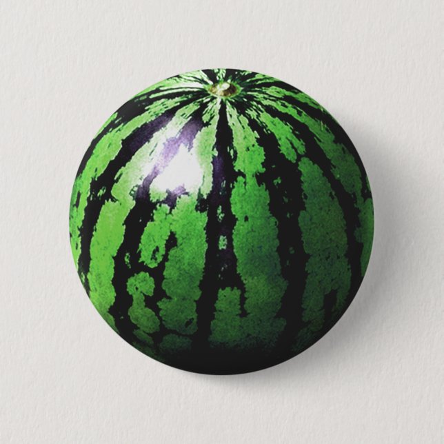 Badge Rond 5 Cm une grande pastèque (Devant)