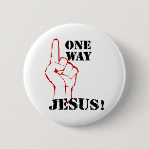 Badge Rond 5 Cm Une manière Jésus
