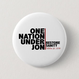 Badge Rond 5 Cm une nation sous le jon (Stewart)