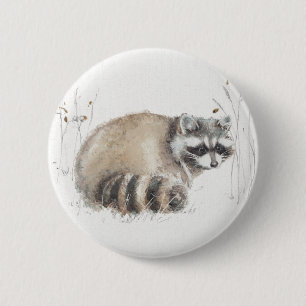 Badge Rond 5 Cm Une promenade X de région boisée