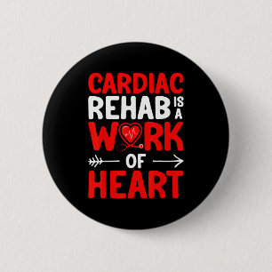 Badge Rond 5 Cm Une réadaptation cardiaque travaille cœur cardiolo