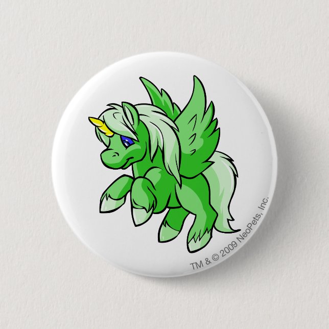 Badge Rond 5 Cm Uni vert (Devant)