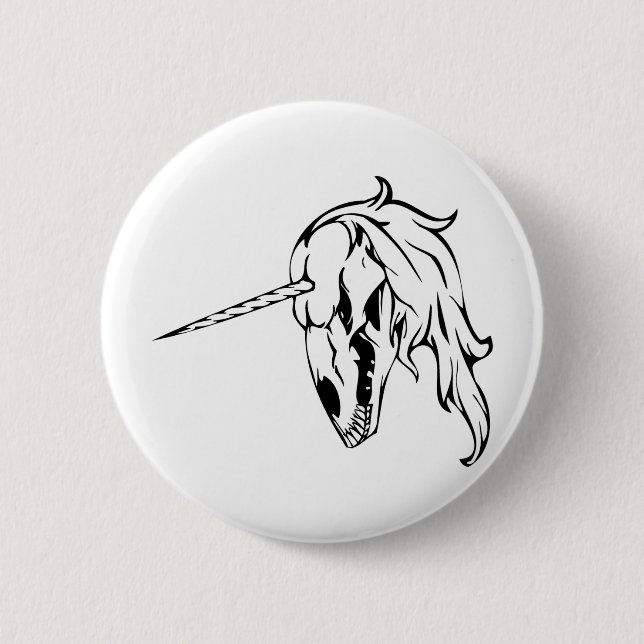 Badge Rond 5 Cm Unicorne (Devant)
