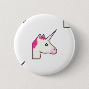 Badge Rond 5 Cm unicorne emoji