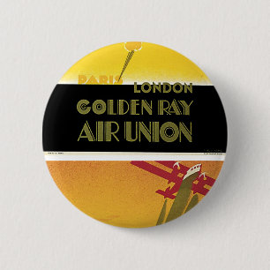 Badge Rond 5 Cm Union aérienne Golden Ray