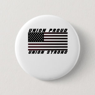 Badge Rond 5 Cm Union Fière - Union forte classique