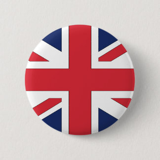Badge Rond 5 Cm Union Jack, Union Drapeau de Grande-Bretagne