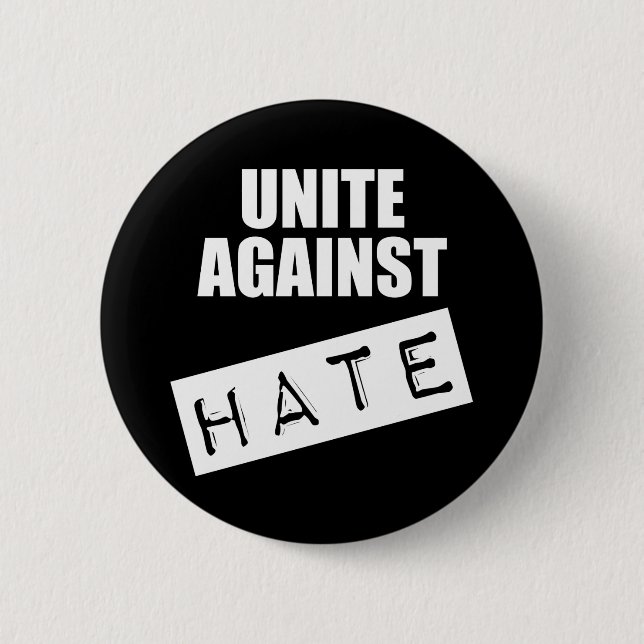 Badge Rond 5 Cm Unir contre la haine (Devant)