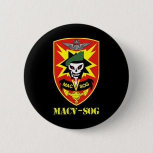 Badge Rond 5 Cm Unité de l'armée de Macv-sog petit Patch couleur c