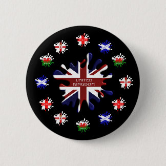 Badge Rond 5 Cm United Kingdom Flags