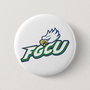Badge Rond 5 Cm Université de la côte du golfe de Floride   FGCU A