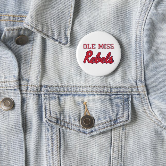 Badge Rond 5 Cm Université du Mississippi | Ole Miss Rebels (En situation)