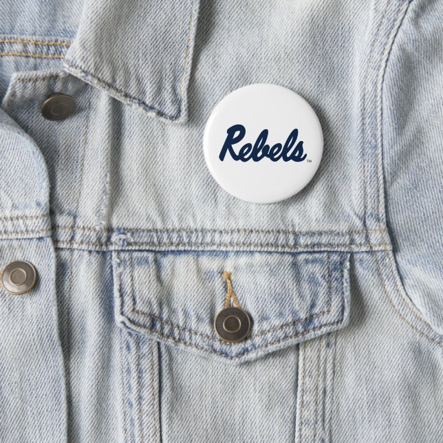 Badge Rond 5 Cm Université du Mississippi | Script Rebels 3 (En situation)