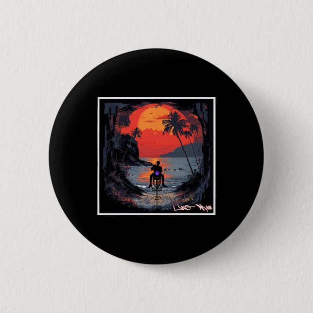 Badge Rond 5 Cm Uno Mas - Disc Golf  (Devant)