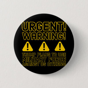 Badge Rond 5 Cm Urgent ! Attention!