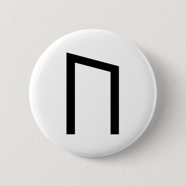 BADGE ROND 5 CM URUZ RUNE (Devant)
