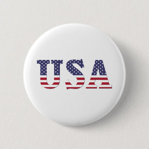 BADGE ROND 5 CM USA
