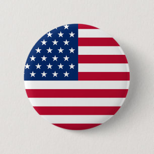 BADGE ROND 5 CM USA
